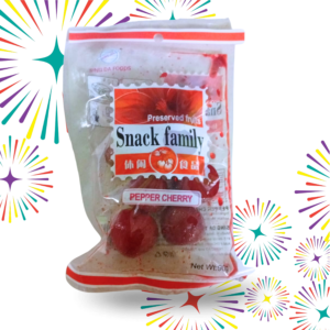 Snack Family Pepper Cherry 90g Trini spicy cherry snack