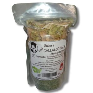 Anisa’s Dehydrated Trinidad Callaloo Packs 100g dried Caribbean callaloo leaves for UK and Ireland diaspora cooking